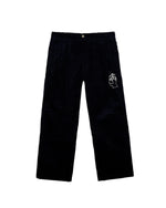 BB CALIFORNIA PLEATED CORDUROY TROUSER - MIDNIGHT BLUE 1