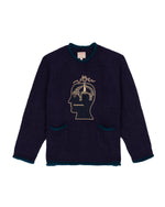 BB CALIFORNIA ROLLED NECK SWEATER - NAVY 1