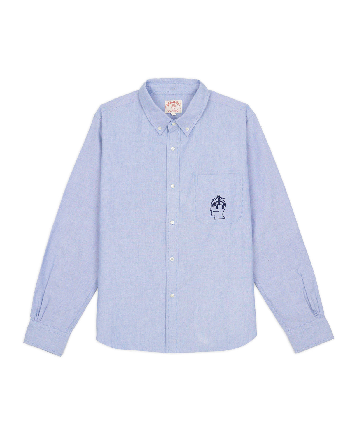BB CALIFORNIA SELVEDGE OXFORD BUTTON UP - BLUE 1