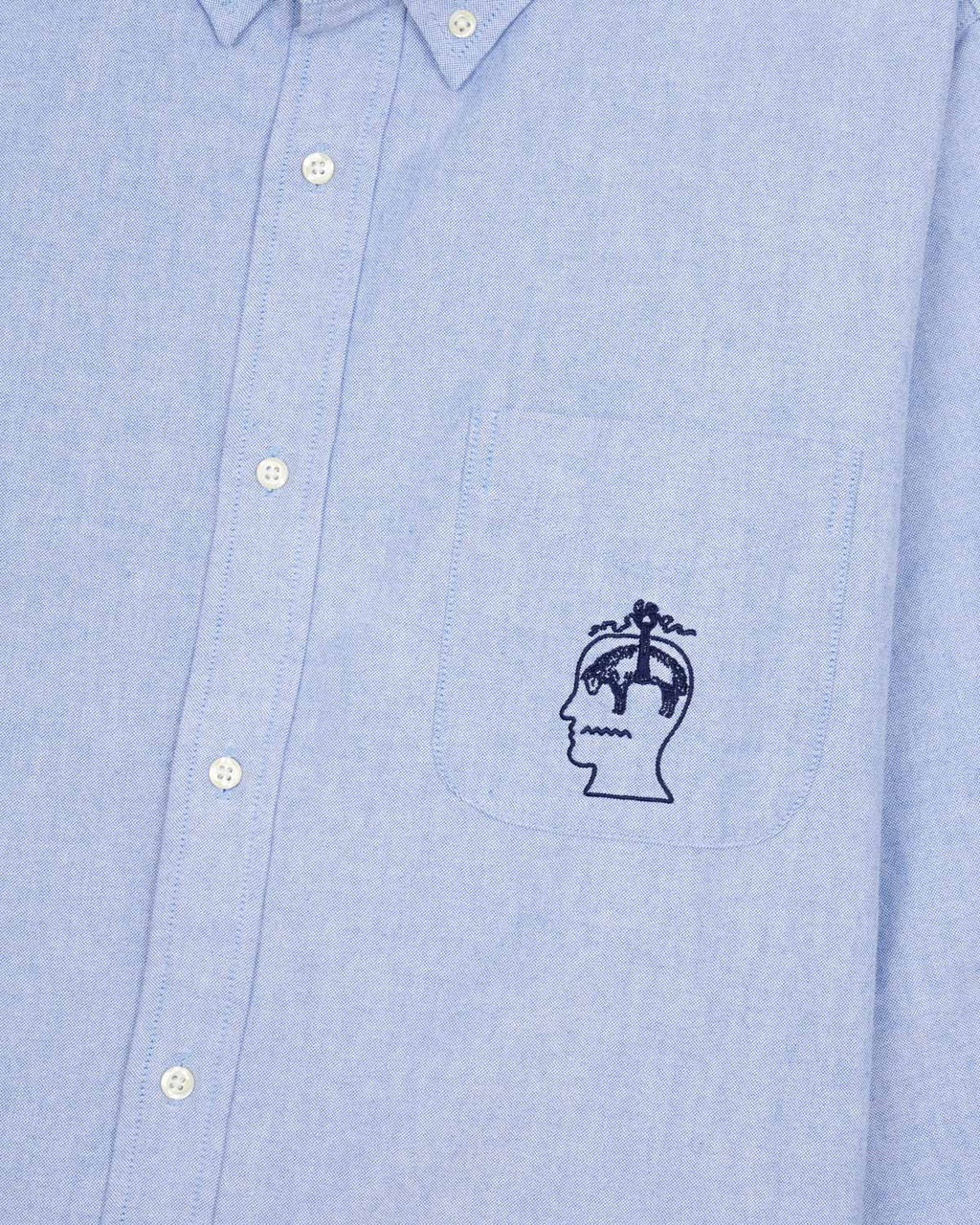 BB CALIFORNIA SELVEDGE OXFORD BUTTON UP - BLUE 3