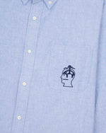 BB CALIFORNIA SELVEDGE OXFORD BUTTON UP - BLUE 3