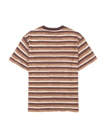 CASEY STRIPED T-SHIRT  - COFFEE 2
