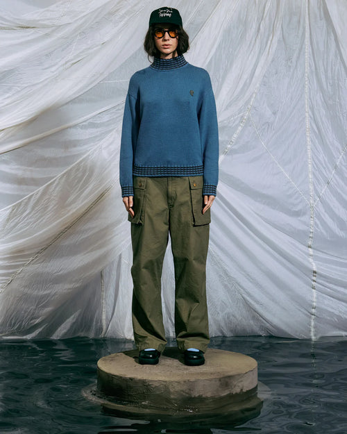 CANVAS OVERPANT - OLIVE 2