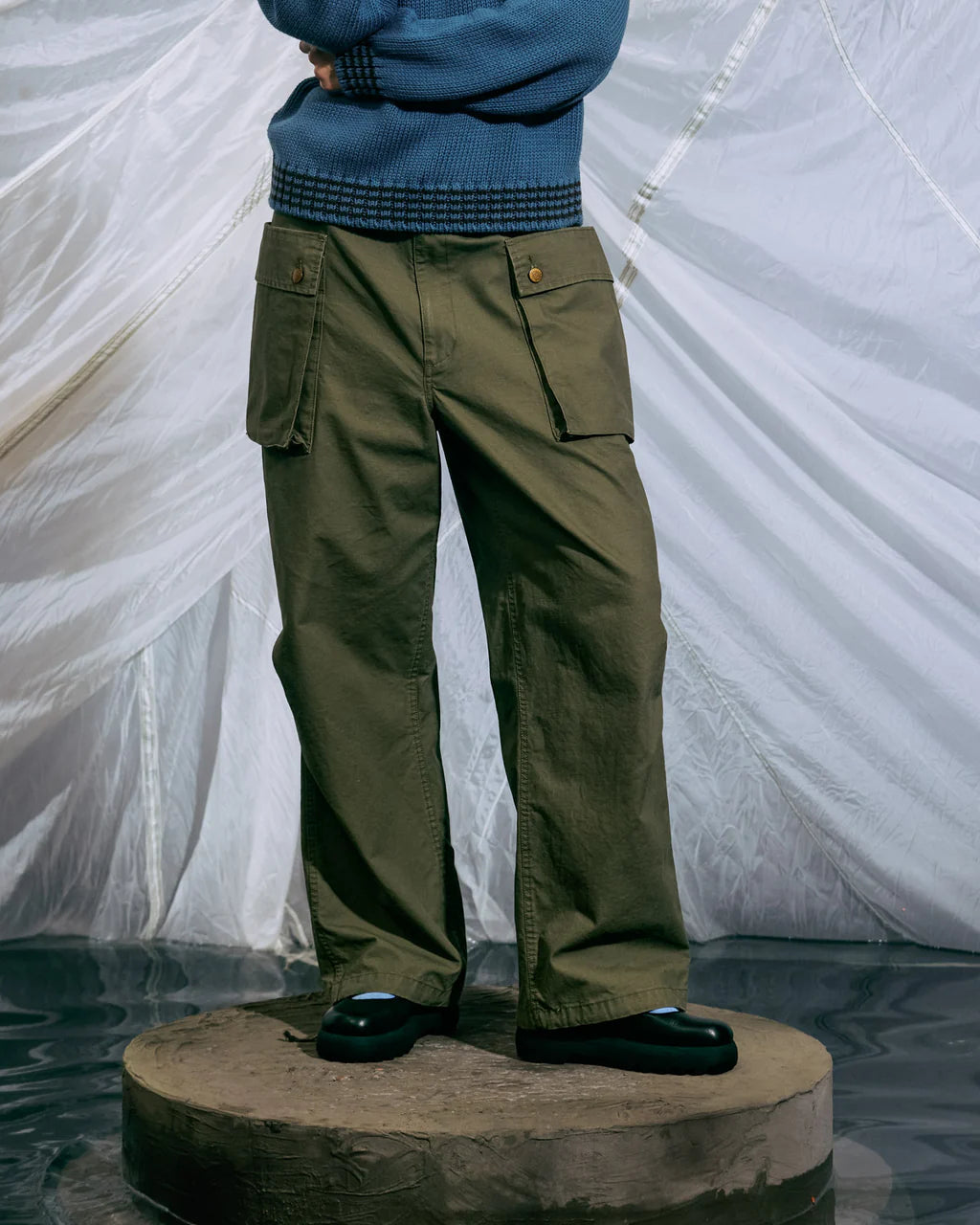 CANVAS OVERPANT - OLIVE 3