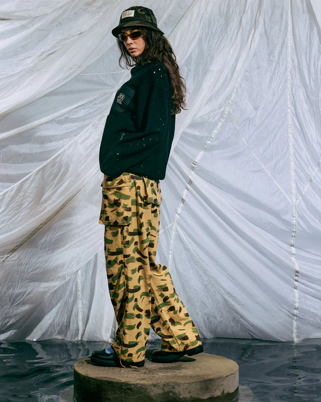 CANVAS OVERPANT  - BRUSHSTROKE CAMO 5