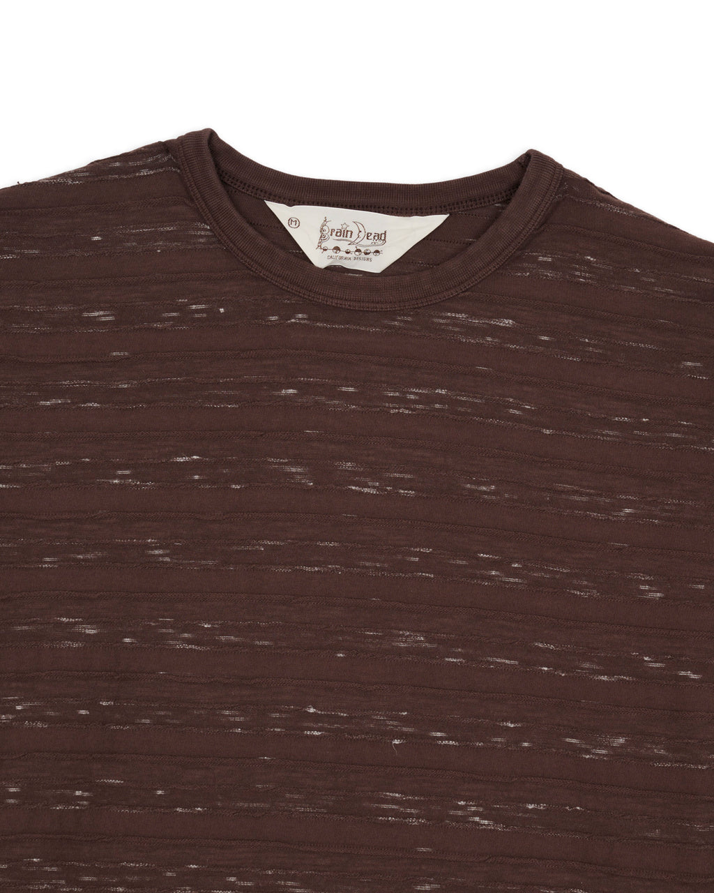 CASEY STRIPE LONG SLEEVE T-SHIRT - BROWN 2
