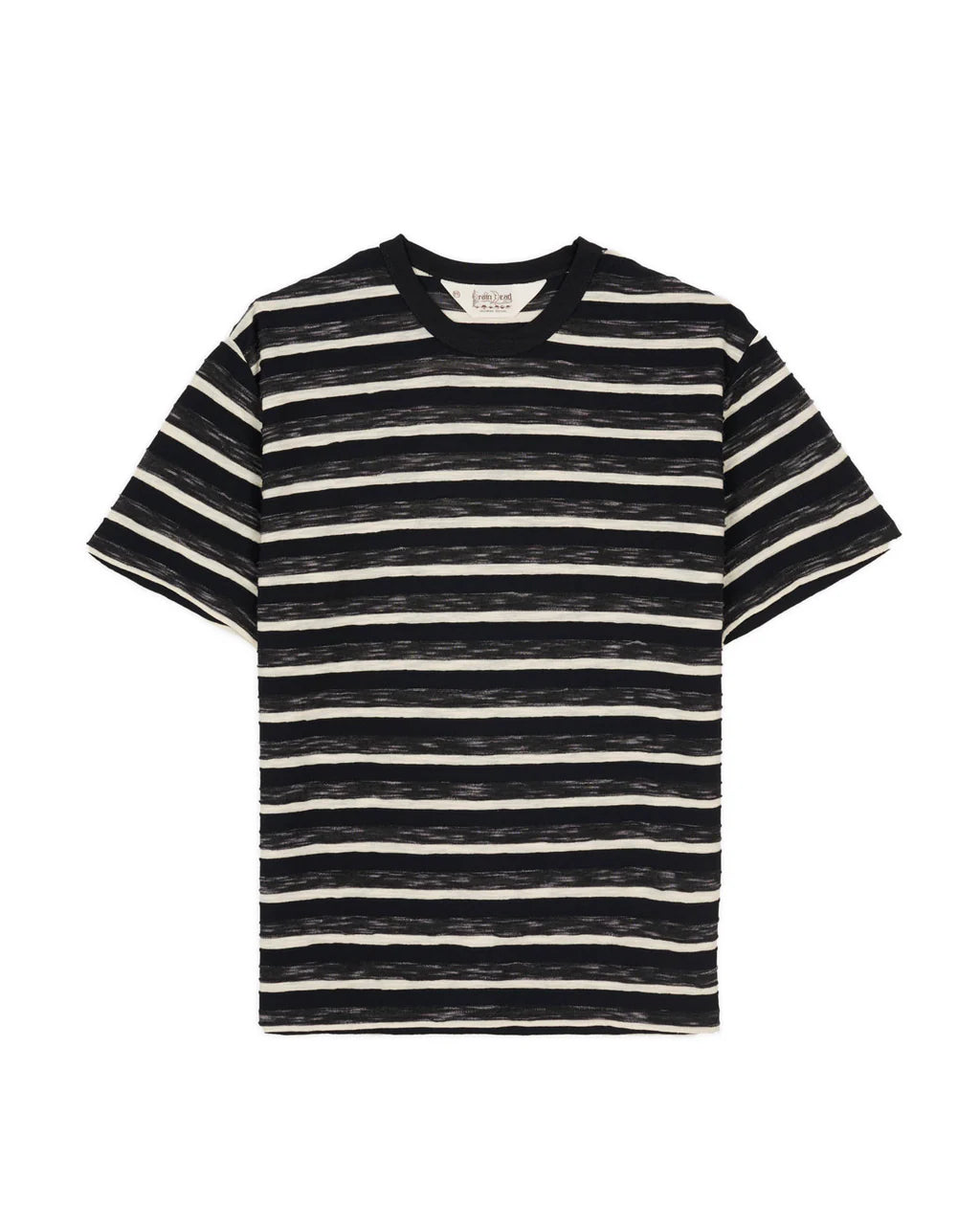 CASEY STRIPED T-SHIRT - BLACK 1