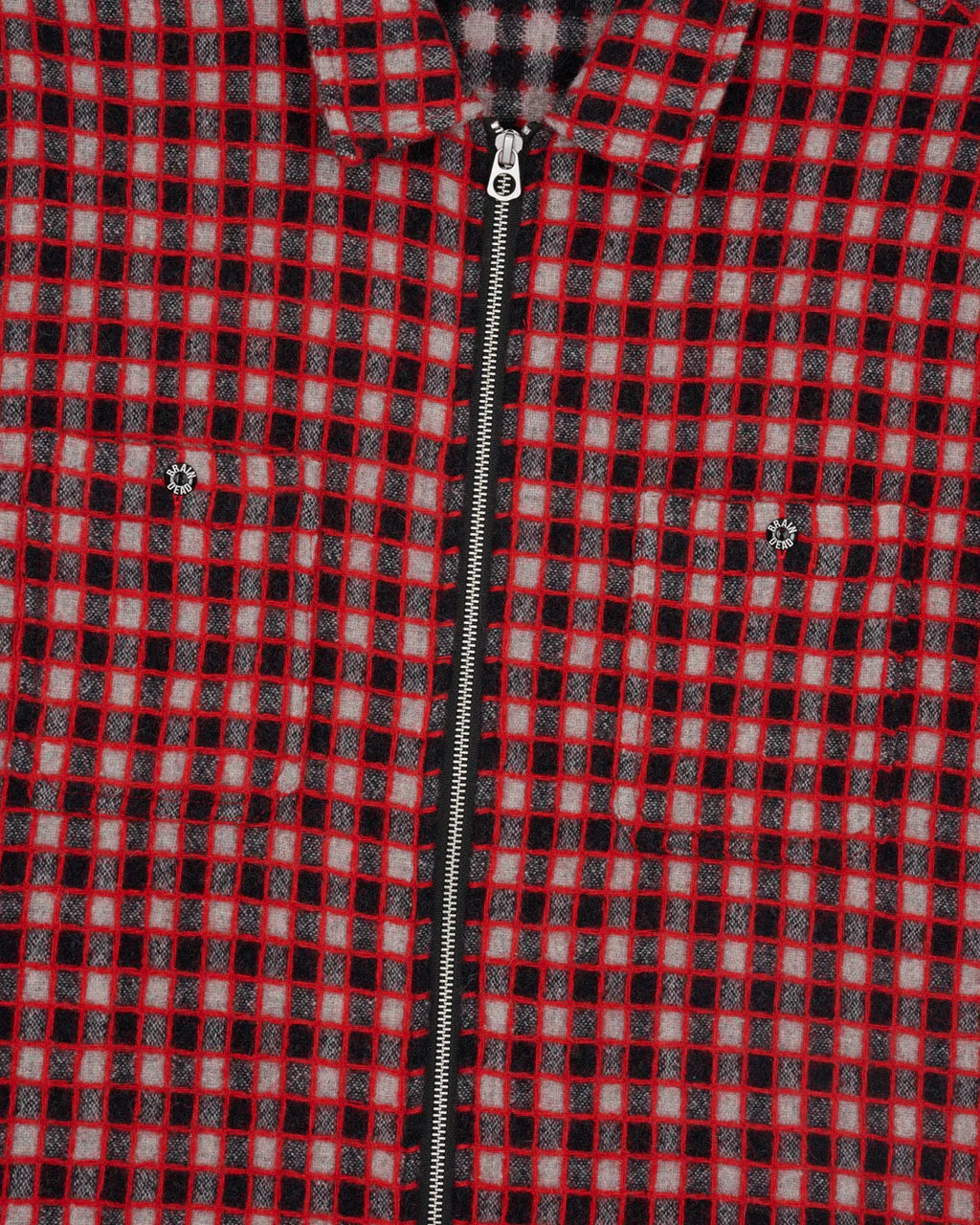 CHECK MATE FLANNEL ZIP SHIRT - BLACK MULTI 6