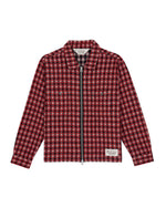 CHECK MATE FLANNEL ZIP SHIRT - BLACK MULTI 1
