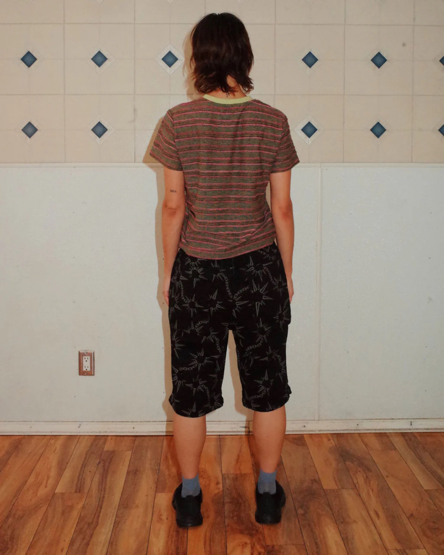 PUDU STRIPE BABY T-SHIRT - GREEN MULTI 3