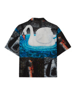 COPIA SHORT SLEEVE BUTTON DOWN SHIRT - BLACK MULTI 11