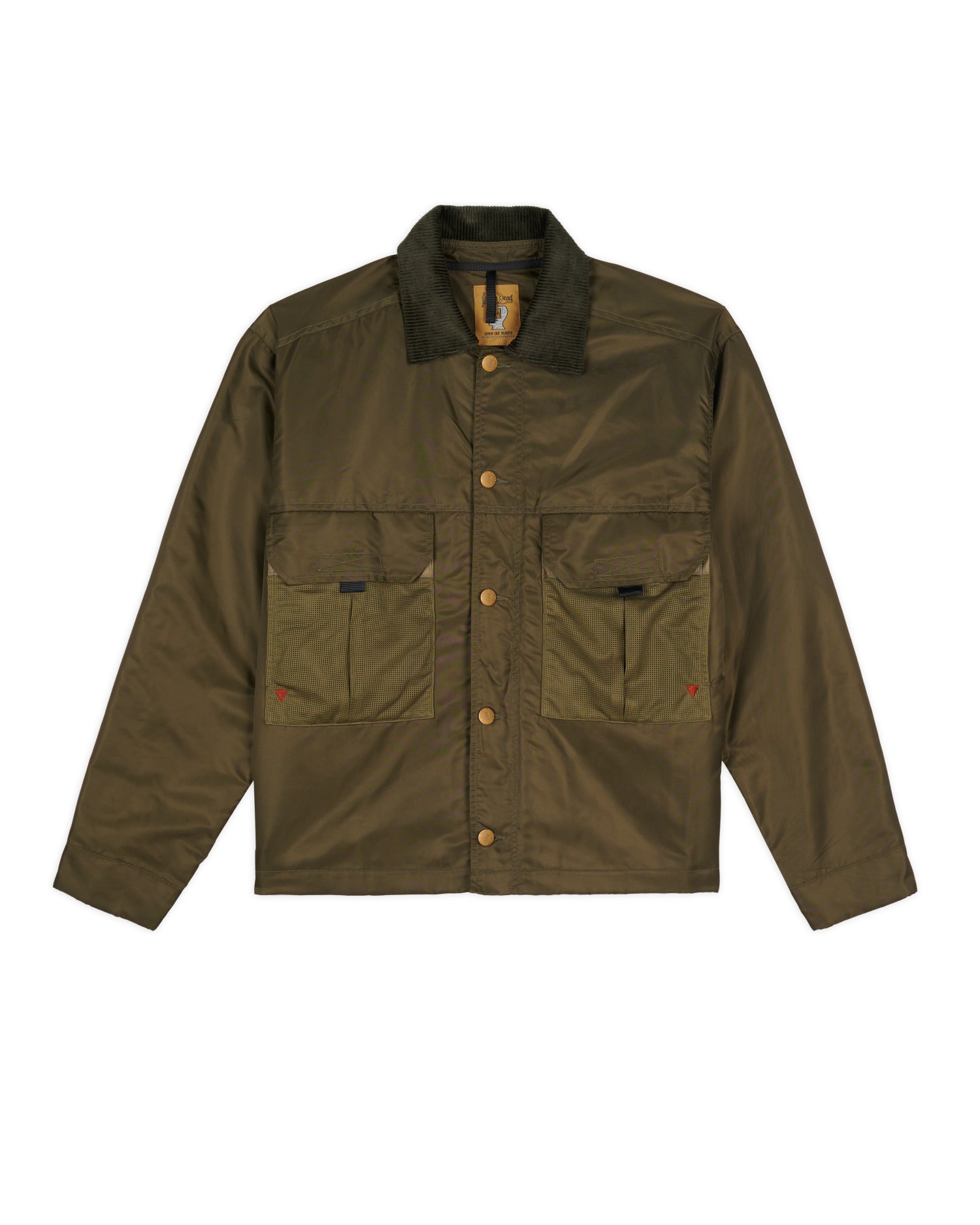 CROPPED CHORE JACKET - GREEN 1