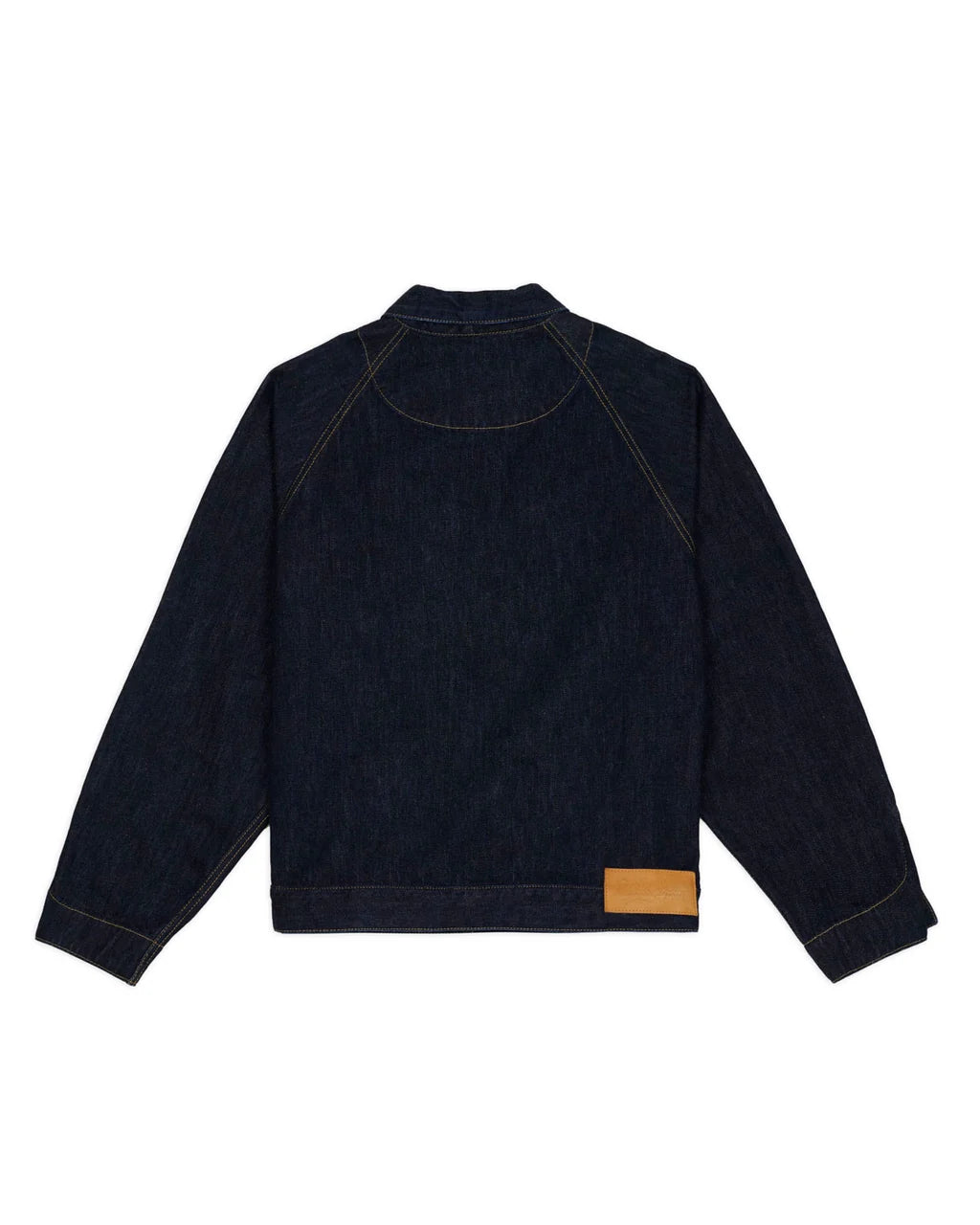 DENIM CROPPED ENGINEER JACKET - WASHED INDIGO 4