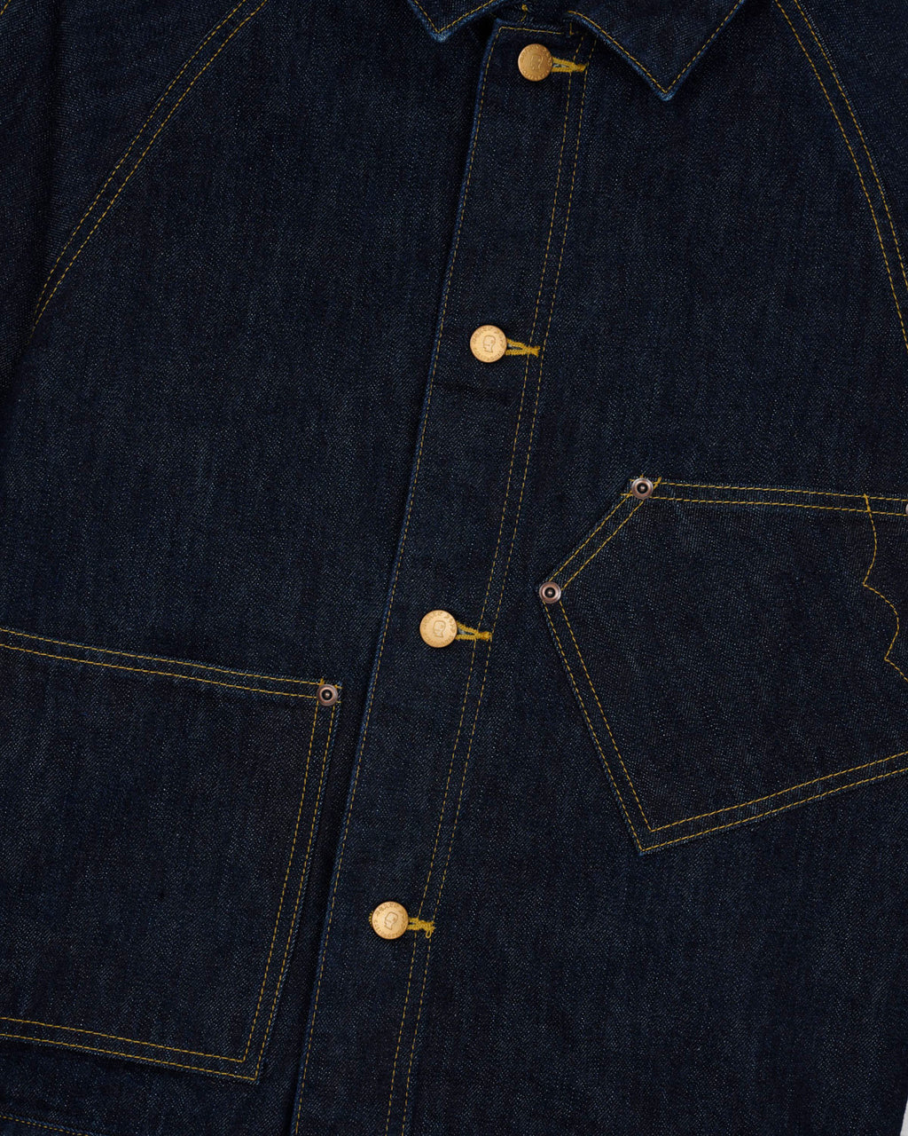DENIM CROPPED ENGINEER JACKET - WASHED INDIGO 6