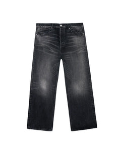 13.2OZ TYPE 00 SELVEDGE DENIM PANT - WASHED BLACK