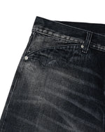 13.2OZ TYPE 00 SELVEDGE DENIM PANT - WASHED BLACK 6