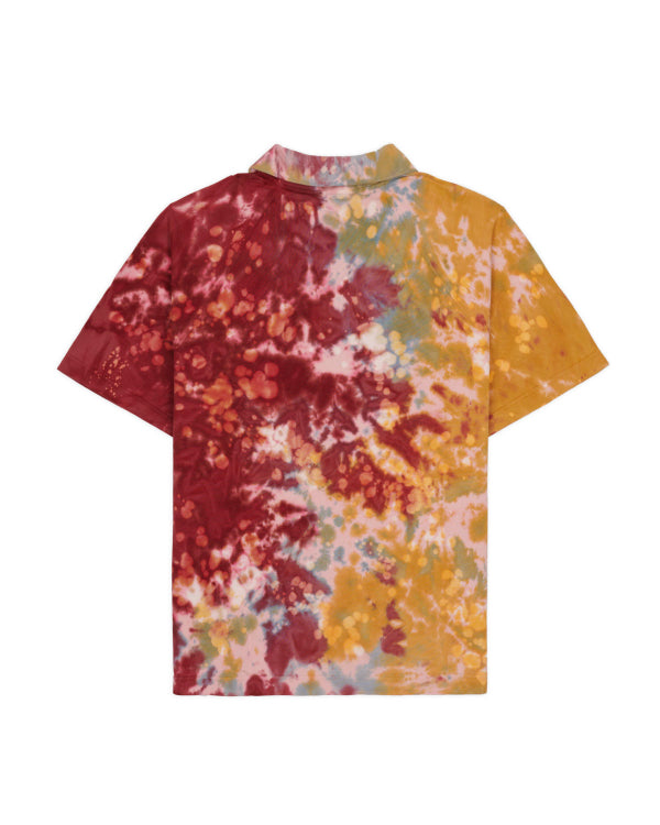 DYED SHORT SLEEVE BOXED PIQUE POLO - TERRACOTTA 2