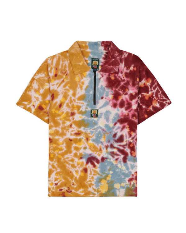 DYED SHORT SLEEVE BOXED PIQUE POLO - TERRACOTTA 1