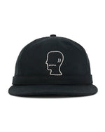 EXTENDED STRAP 6 PANEL LOGOHEAD HAT - BLACK 1