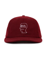 FLANNEL LOGOHEAD 6PANEL HAT - BURGUNDY 1