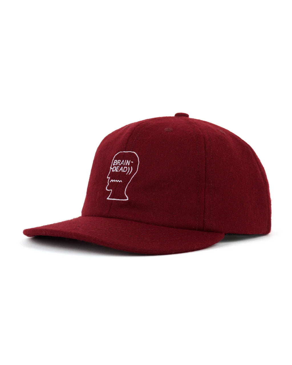 FLANNEL LOGOHEAD 6 PANEL HAT - BURGUNDY 3
