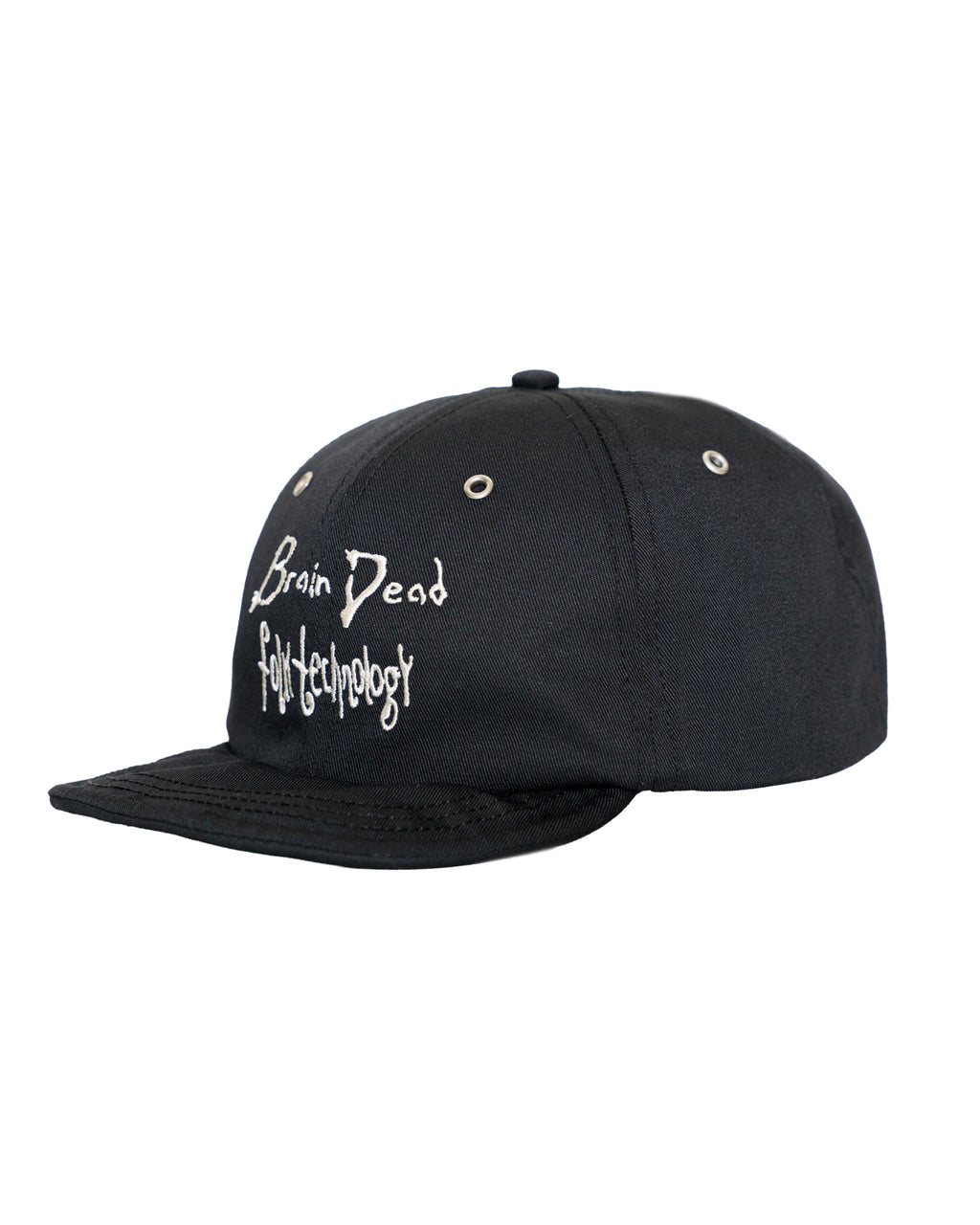 FOLK TECHNOLOGY WIRE BRIM 6 PANEL HAT - BLACK 2