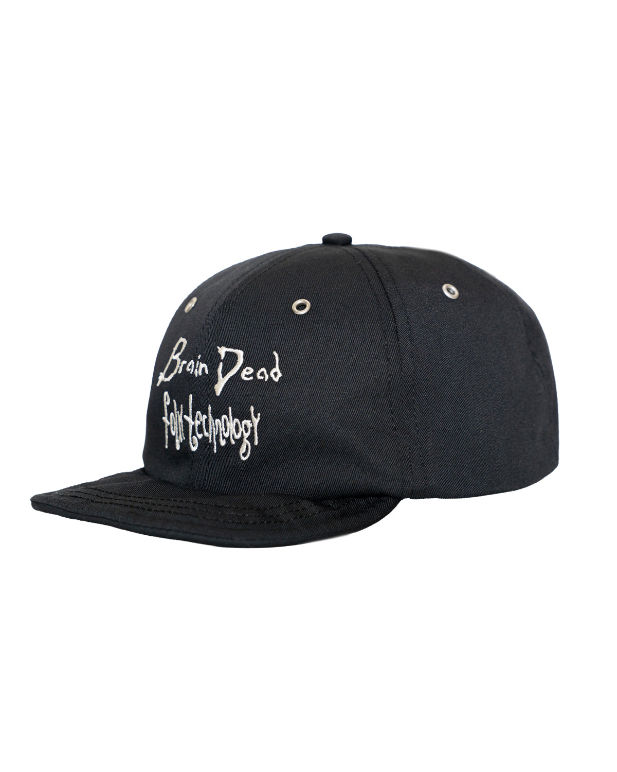 FOLK TECHNOLOGY WIRE BRIM 6 PANEL HAT - BLACK 2