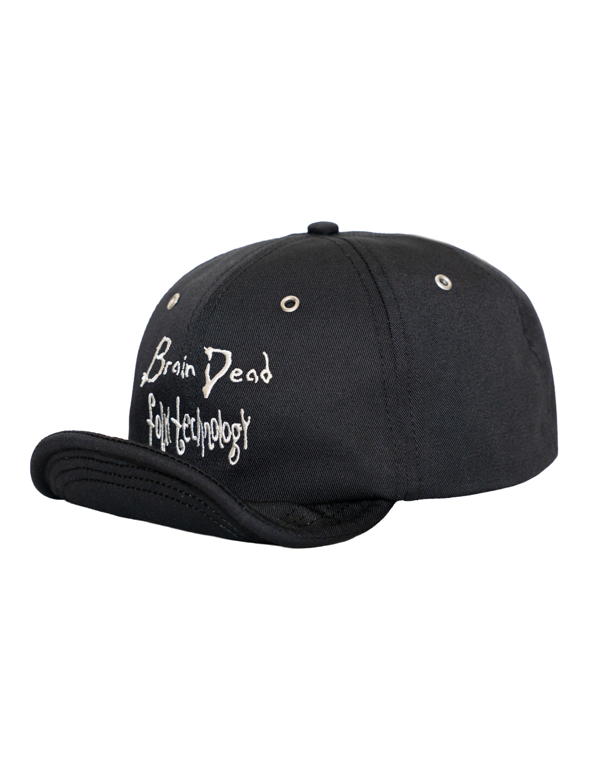 FOLK TECHNOLOGY WIRE BRIM 6 PANEL HAT - BLACK 3
