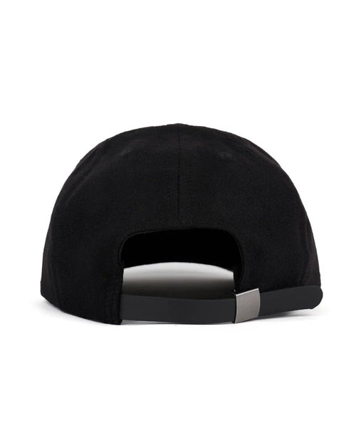FLANNEL LOGOHEAD 6 PANEL HAT - BLACK 2