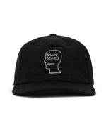 FLANNEL LOGOHEAD 6 PANEL HAT - BLACK 1
