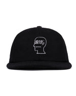 FLANNEL CLASSIC LOGOHEAD 6PANEL HAT - BLACK 1