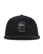 FLANNEL LOGOHEAD 6 PANEL HAT - BLACK 1