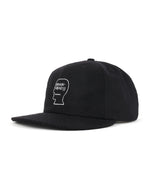 FLANNEL LOGOHEAD 6 PANEL HAT - BLACK 2