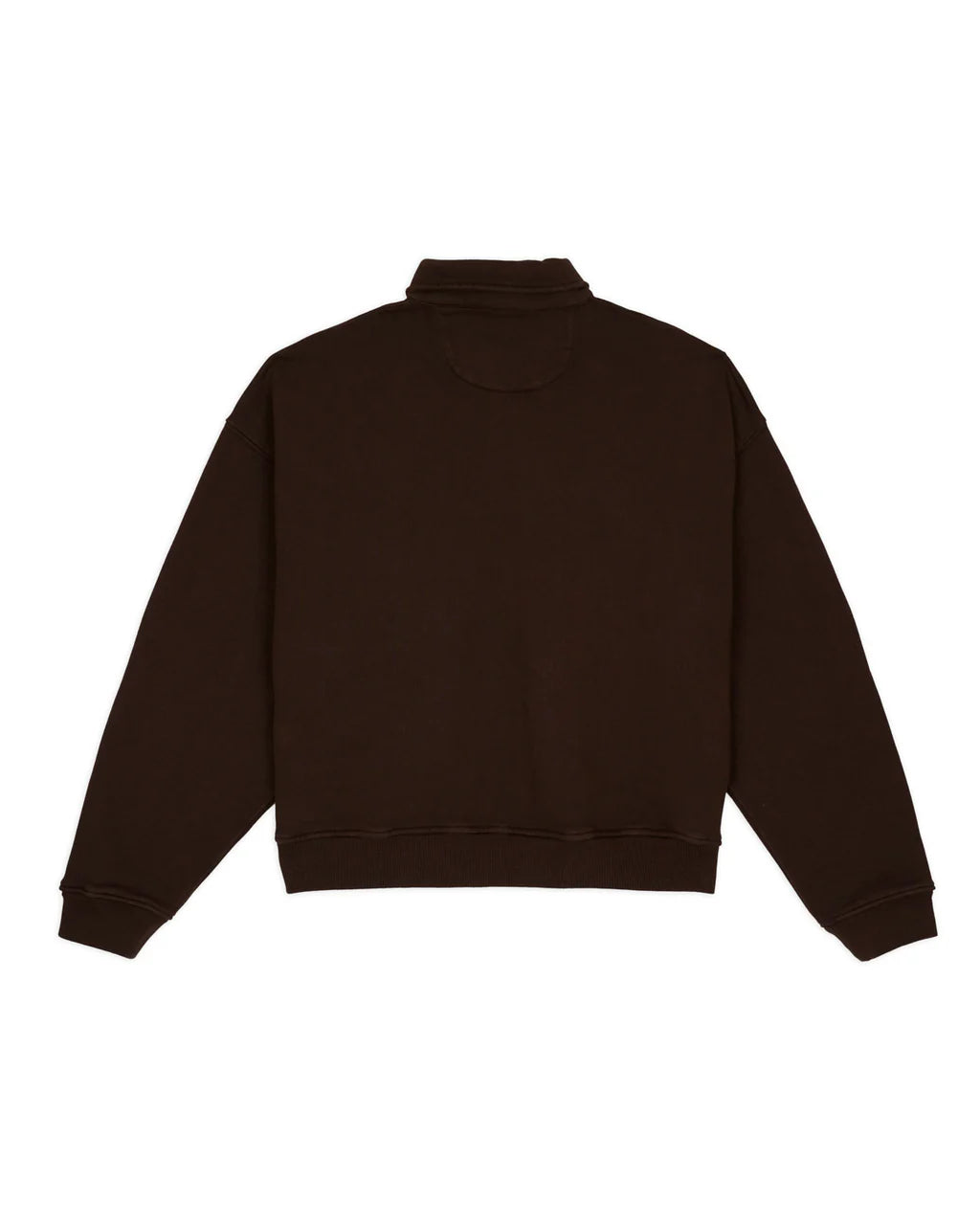 HALF ZIP COLLARED SWEATSHIRT - BROWN 5