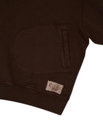 HALF ZIP COLLARED SWEATSHIRT - BROWN 6