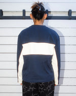 HEAVYWEIGHT PANELED LONG SLEEVE SHIRT - NAVY 4