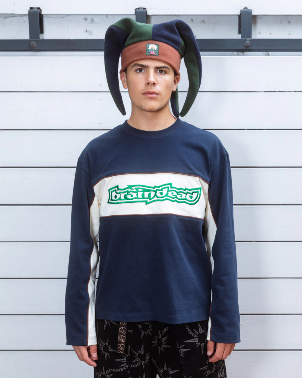 HEAVYWEIGHT PANELED LONG SLEEVE SHIRT - NAVY 5