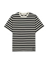 HEAVYWEIGHT STRIPE T-SHIRT - BLACK
