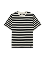 HEAVYWEIGHT STRIPE T-SHIRT - BLACK 1