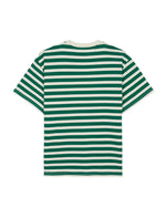 HEAVYWEIGHT STRIPE T-SHIRT - GREEN 7
