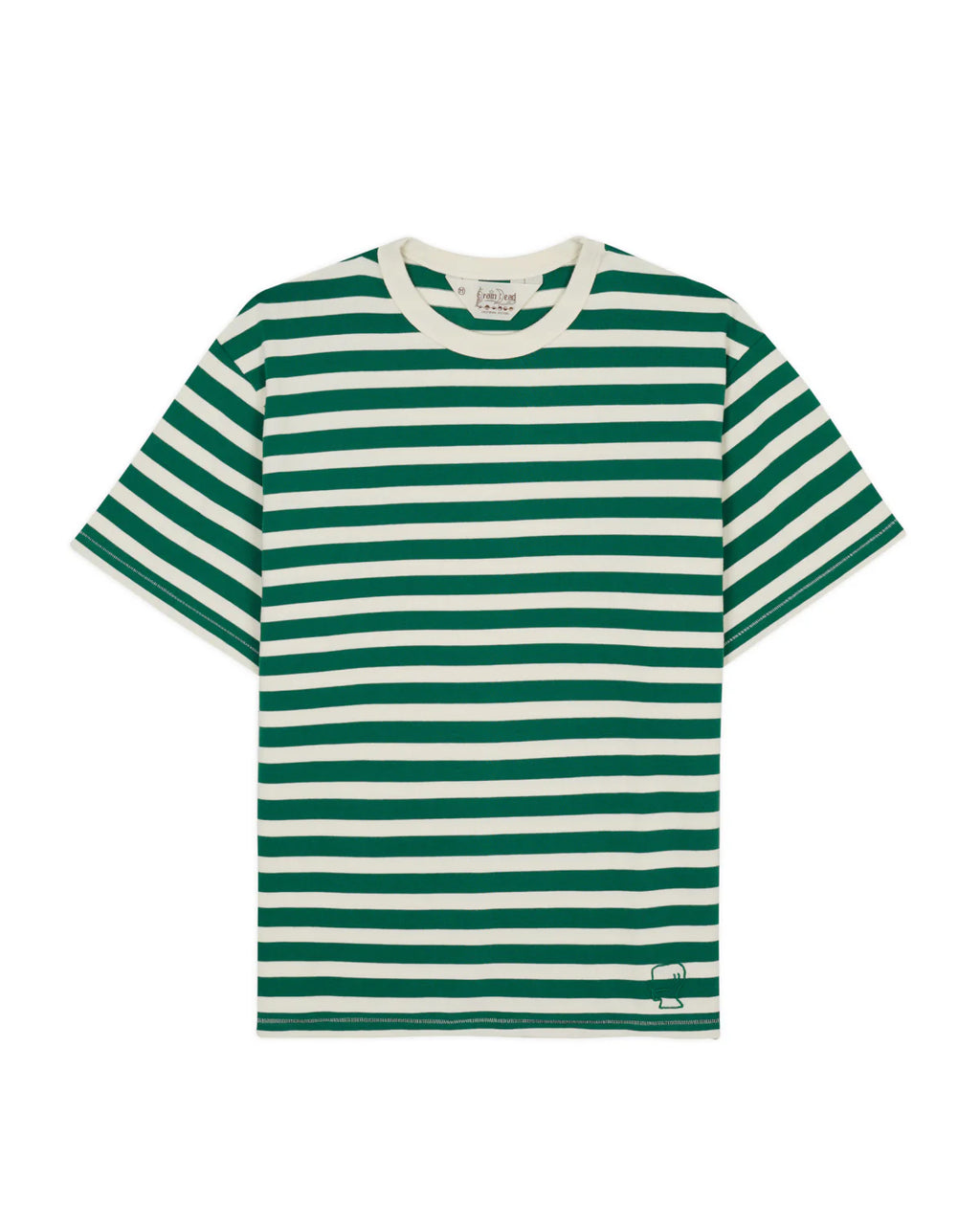 HEAVYWEIGHT STRIPE T-SHIRT - GREEN