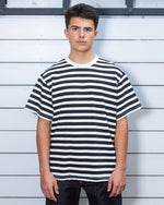 HEAVYWEIGHT STRIPE T-SHIRT - BLACK 2