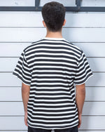 HEAVYWEIGHT STRIPE T-SHIRT - BLACK 4