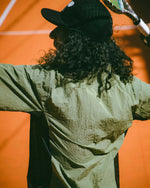 BRAIN DEAD EQUIPMENT HITTING SHIRT - DUSKY GREEN 2