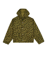 HOODED CHORE COAT - FLOCKED LEOPARD CAMO 1
