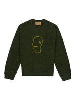 LOGOHEAD ALPACA CREWNECK SWEATER - FOREST GREEN 1