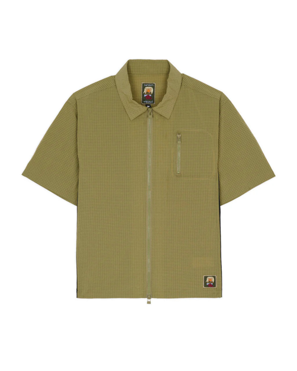 BRAIN DEAD EQUIPMENT HITTING SHIRT - DUSKY GREEN