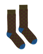 LOGOHEAD DRESS SOCKS  - CHECKERED 1