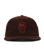 FLANNEL CLASSIC LOGOHEAD 6 PANEL HAT - BROWN 1