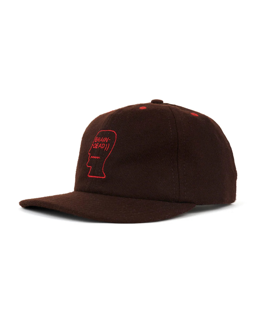 FLANNEL CLASSIC LOGOHEAD 6 PANEL HAT - BROWN 2
